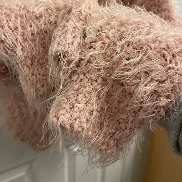 Oak + Fort | Pink Fuzzy Sweater - Picture 2 of 5